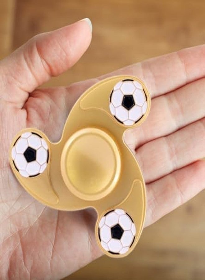 بريمسونس لعبة بريمسونز® الدوارة اليدوية المكتبية - لعبة حسية سريعة وسلسة لتخفيف التوتر والإجهاد للأطفال والكبار - هدية مثالية لحفلات أعياد الميلاد - معدن - ذهبي - Image 2